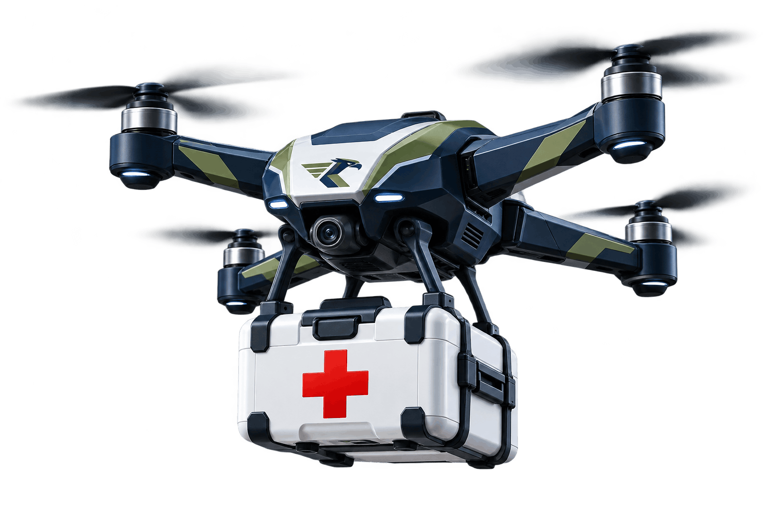 Ilustrasi drone pengiriman obat